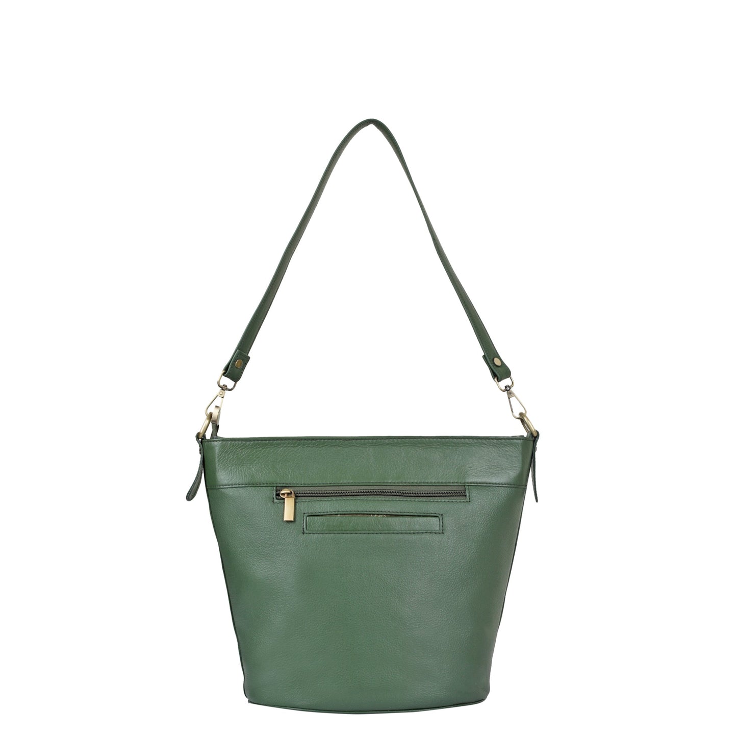 Wholesale Olive Genuine Leather Bucket Hobo Crossbody Bag for Women – Trendy Tote Shoulder Purse