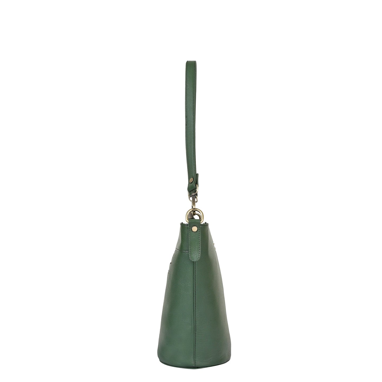 Wholesale Olive Genuine Leather Bucket Hobo Crossbody Bag for Women – Trendy Tote Shoulder Purse