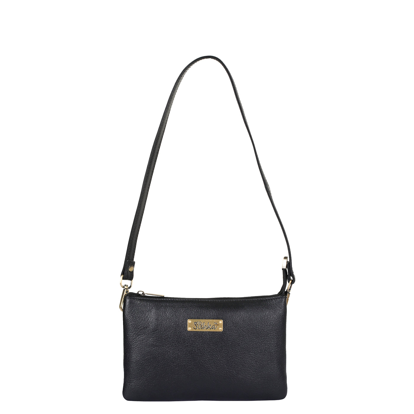 Black Genuine Leather Crossbody Shoulder Bag Wholesale for Women – Sleek Crossover Purse