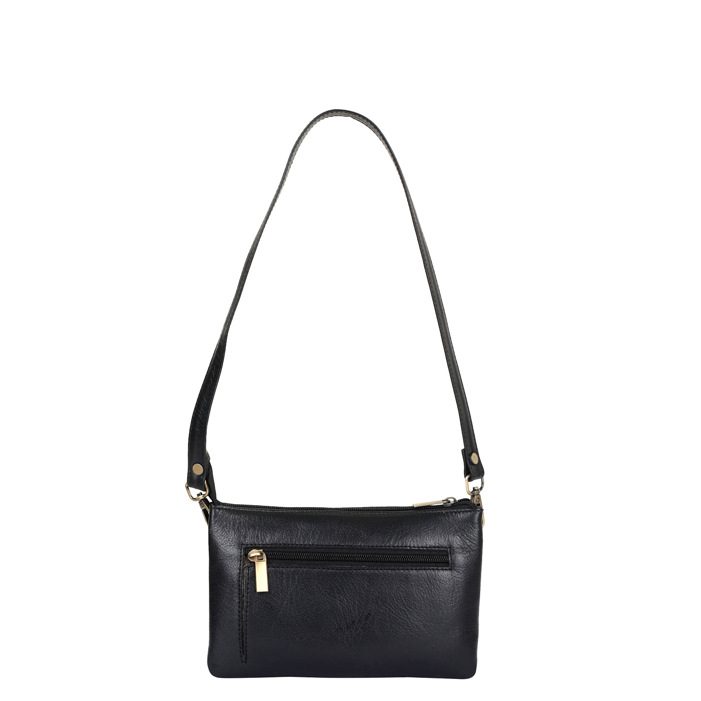 Black Genuine Leather Crossbody Shoulder Bag Wholesale for Women – Sleek Crossover Purse