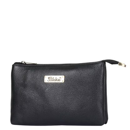Black Genuine Leather Crossbody Shoulder Bag Wholesale for Women – Sleek Crossover Purse