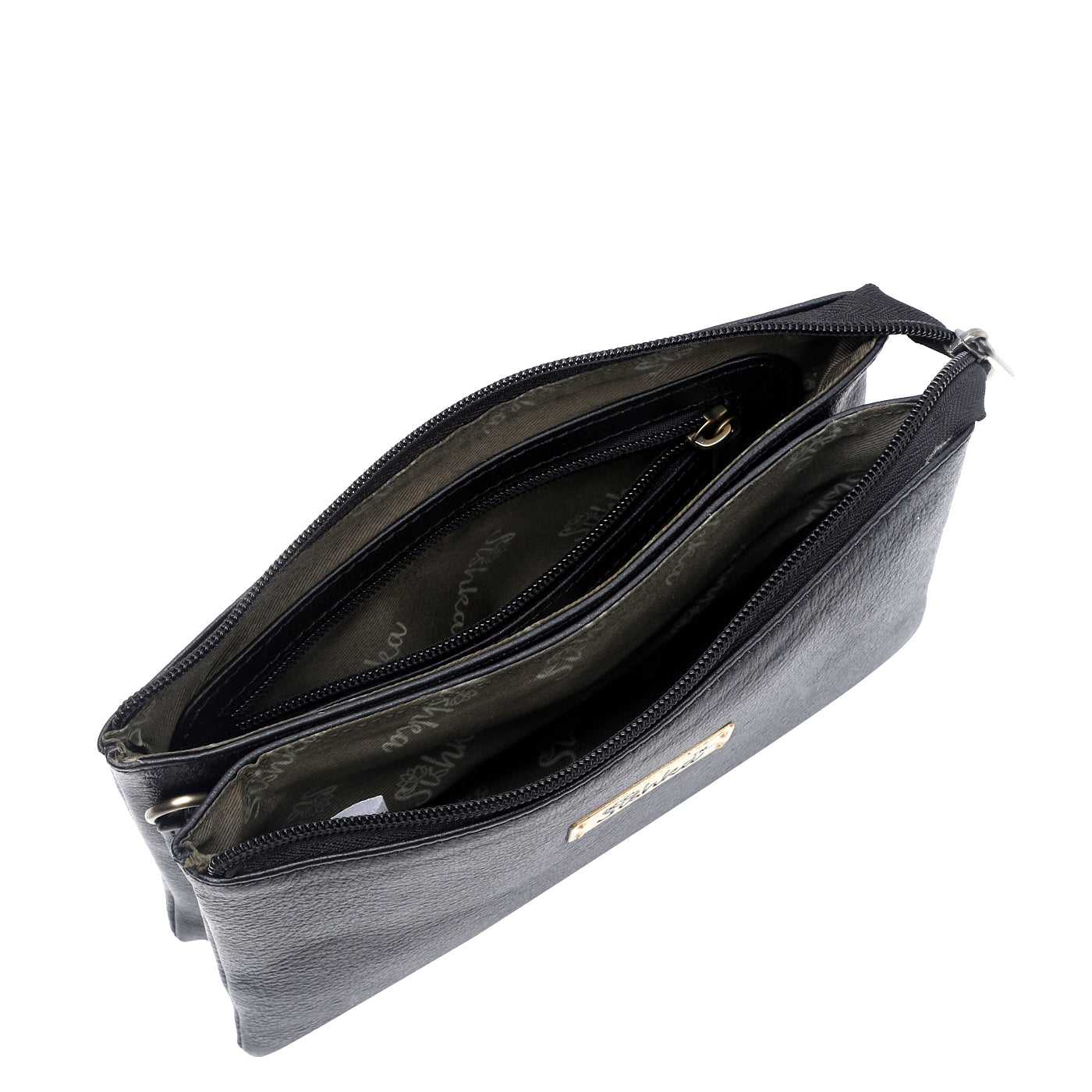 Black Genuine Leather Crossbody Shoulder Bag Wholesale for Women – Sleek Crossover Purse