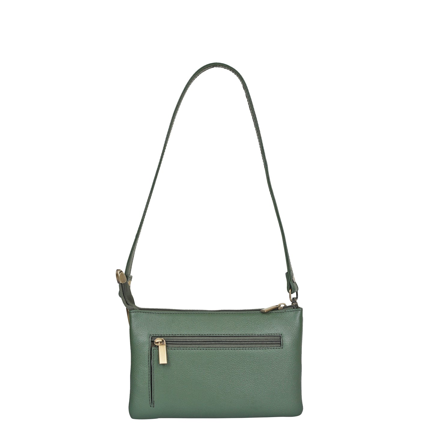 Olive Genuine Leather Crossbody Shoulder Bag Wholesale  for Women – Crossbody Organizer Purse
