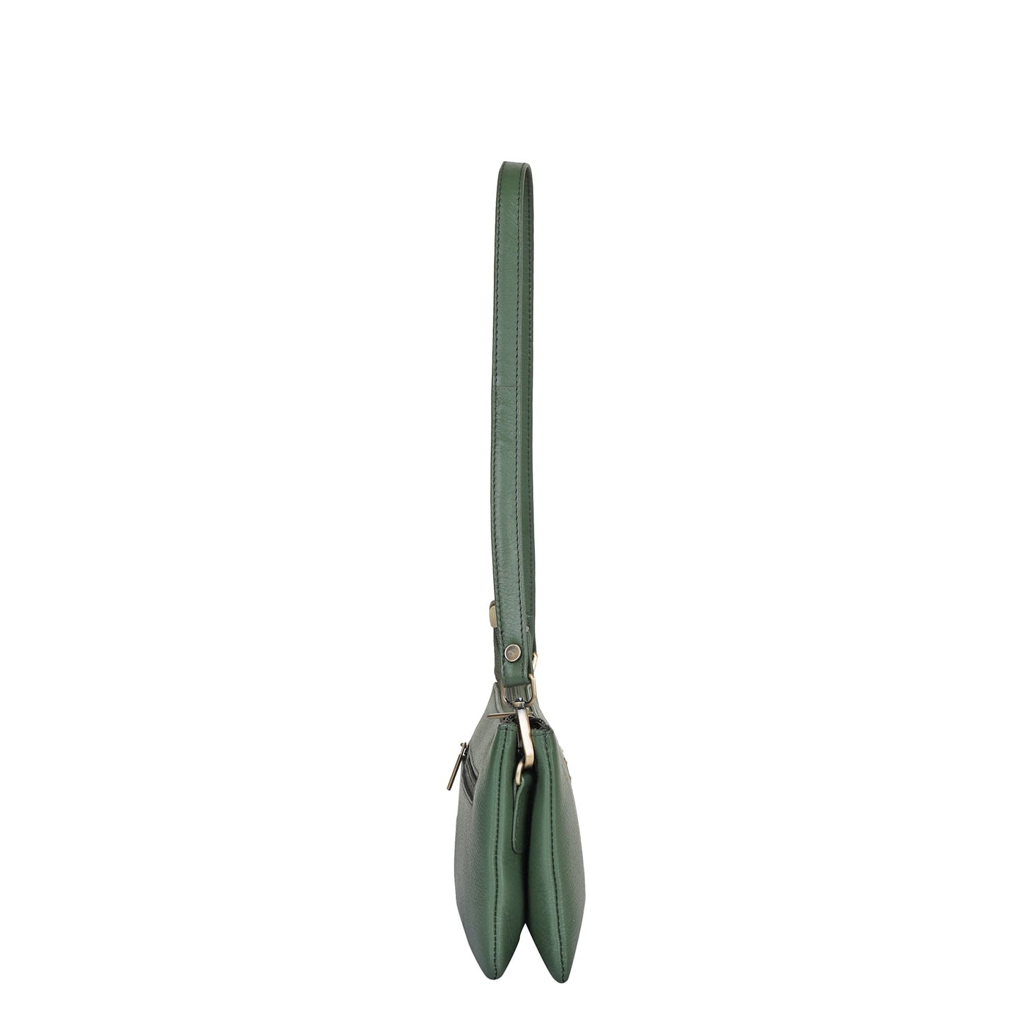 Olive Genuine Leather Crossbody Shoulder Bag Wholesale  for Women – Crossbody Organizer Purse