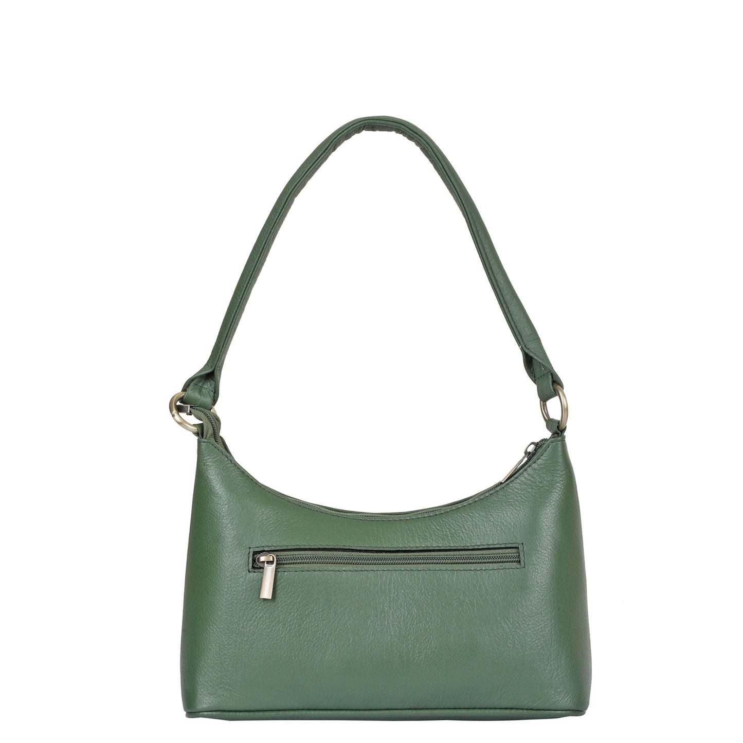 Olive Genuine Leather Hobo Shoulder Handbags Wholesale for Women