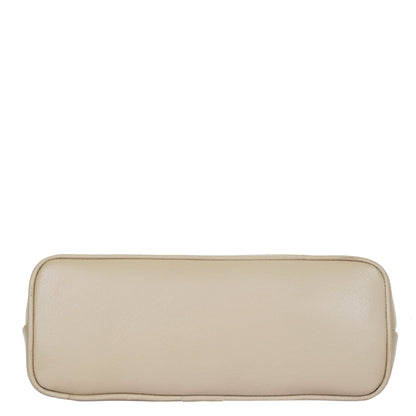 Taupe Genuine Leather Hobo Shoulder Handbags Wholesale for Women