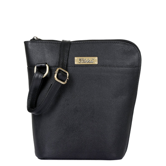 Black Genuine Leather Shoulder Sling bag Wholesale for Women – Crossbody Organizer Purse