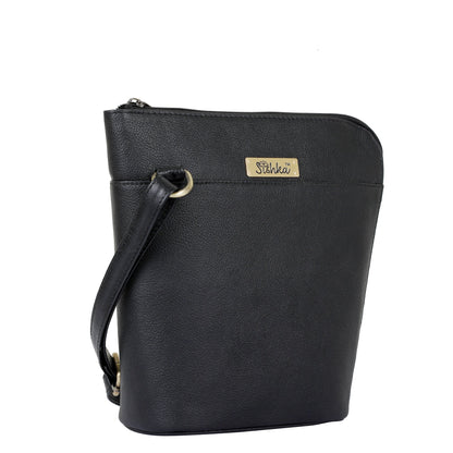Black Genuine Leather Shoulder Sling bag Wholesale for Women – Crossbody Organizer Purse