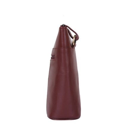 Cherry Red Genuine Leather Shoulder Sling bag Wholesale for Women