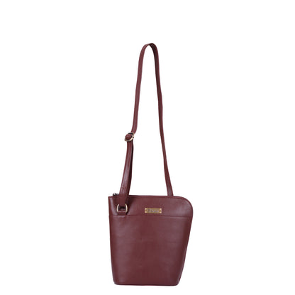 Cherry Red Genuine Leather Shoulder Sling bag Wholesale for Women