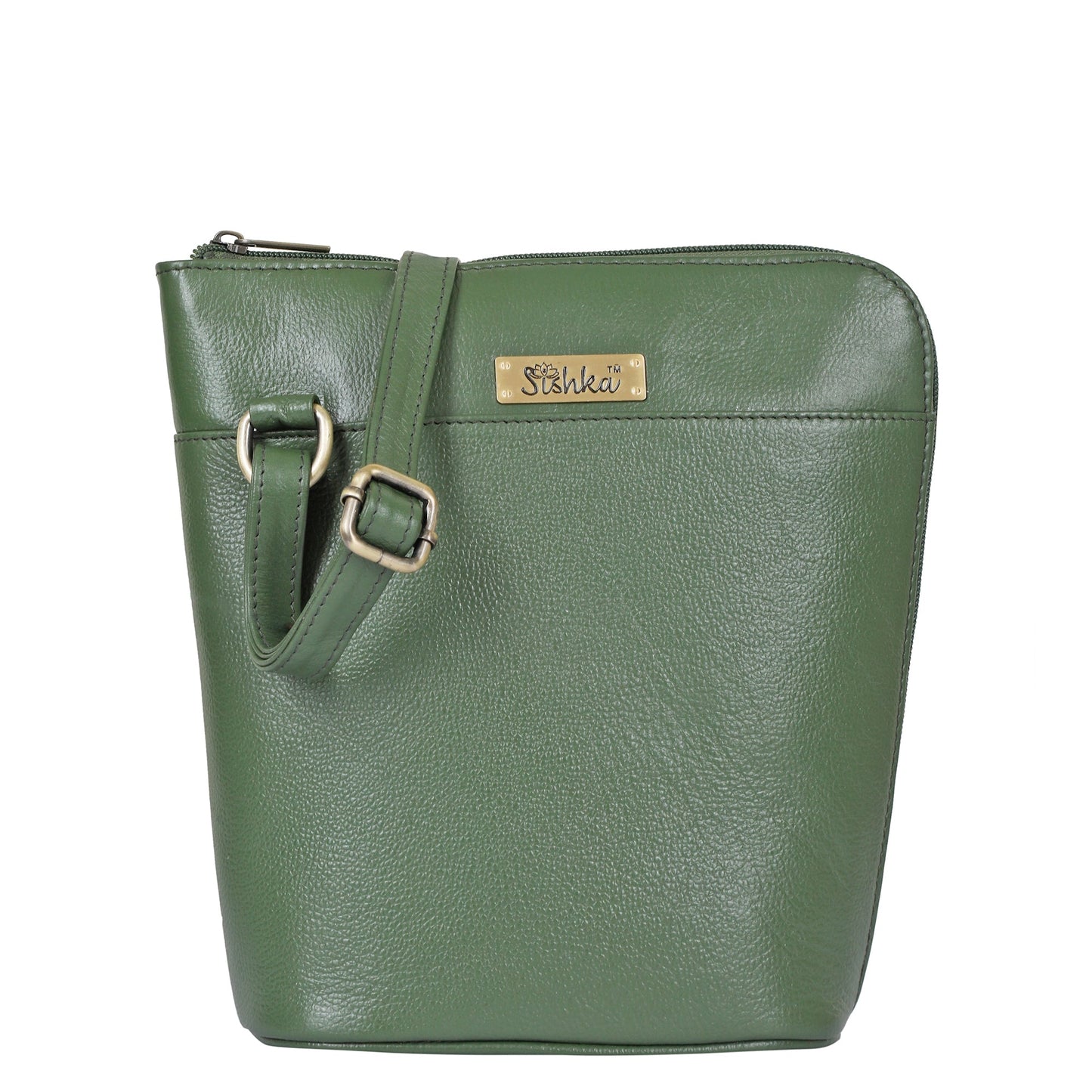 Olive Genuine Leather Shoulder Sling bag Wholesale for Women  – Shoulder Purse