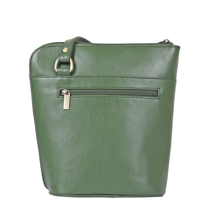 Olive Genuine Leather Shoulder Sling bag Wholesale for Women  – Shoulder Purse