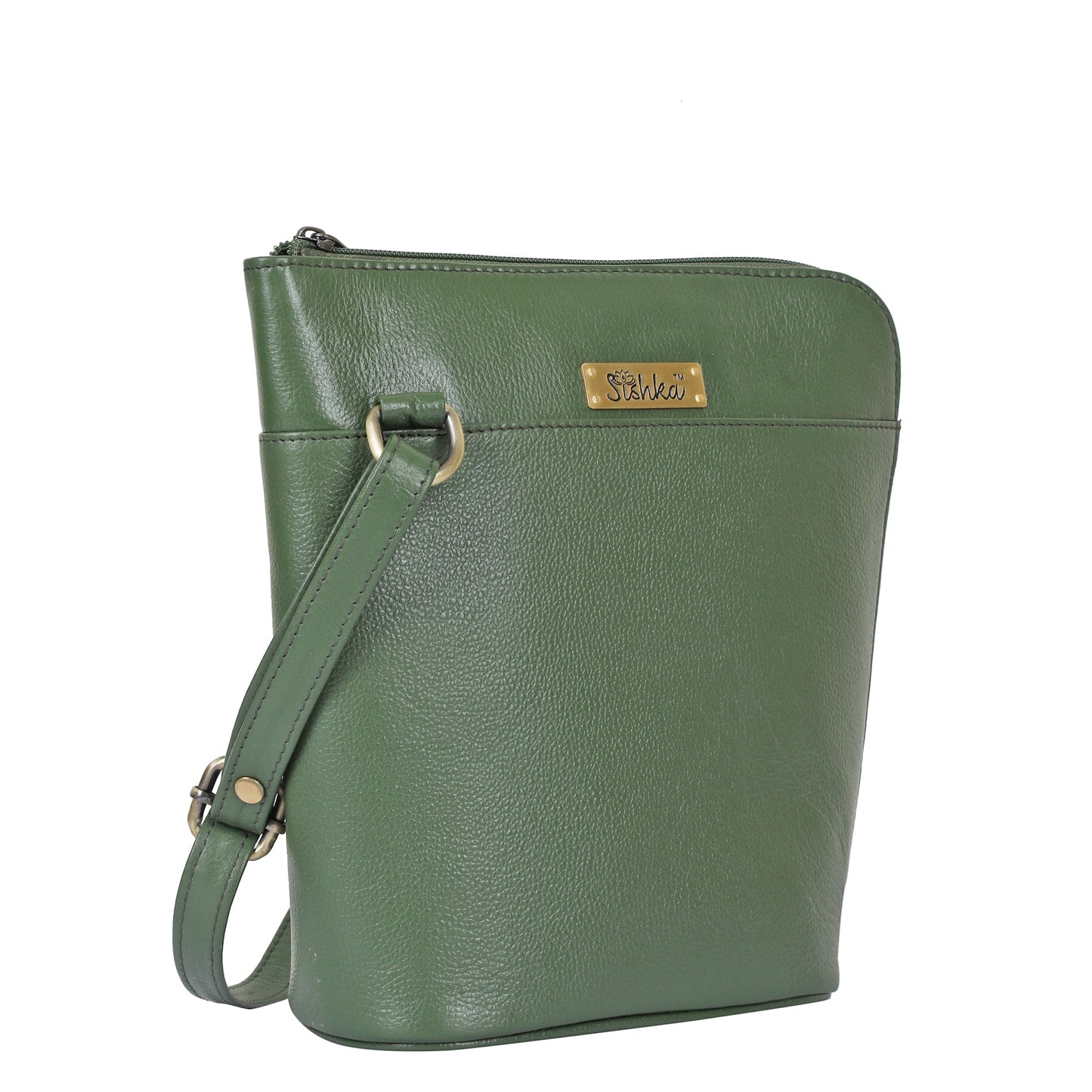 Olive Genuine Leather Shoulder Sling bag Wholesale for Women  – Shoulder Purse