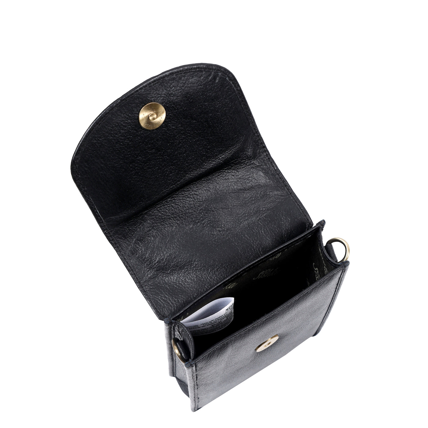 Black Genuine Leather Mobile Crossbody Bag Wholesale for Women  – Phone Purse
