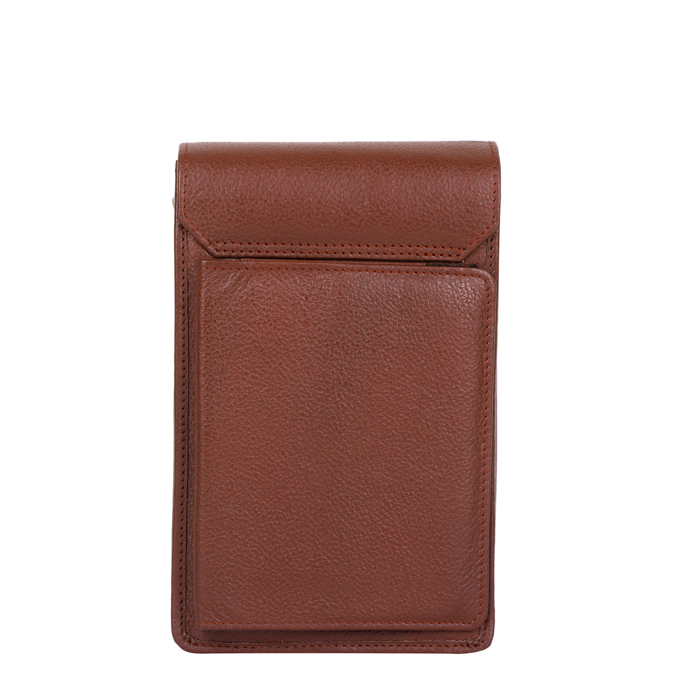 Brown Genuine Leather Mobile Crossbody Bag Wholesale for Women - Phone Purse