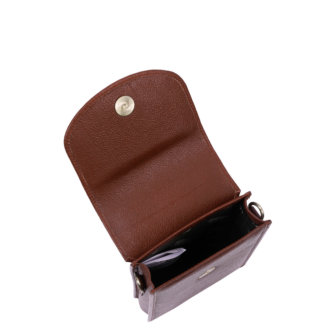 Brown Genuine Leather Mobile Crossbody Bag Wholesale for Women - Phone Purse