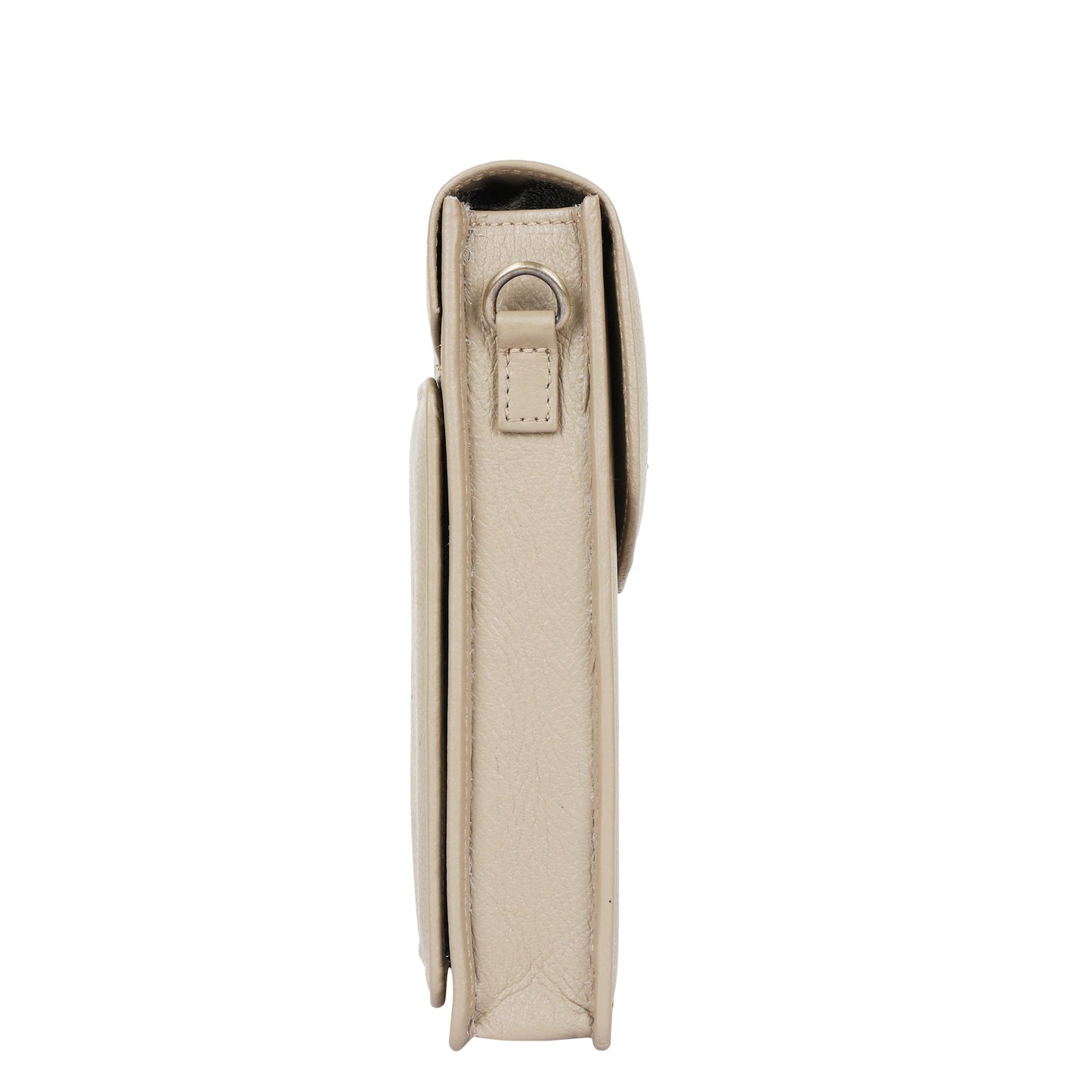 Taupe Genuine Leather Mobile Crossbody Bag Wholesale for Women – Phone Purse