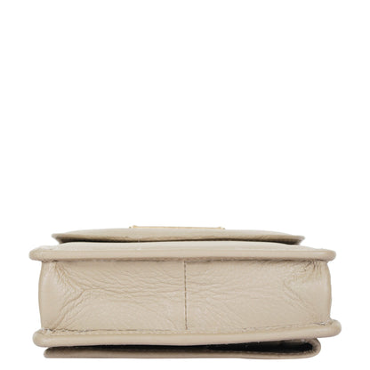 Taupe Genuine Leather Mobile Crossbody Bag Wholesale for Women – Phone Purse