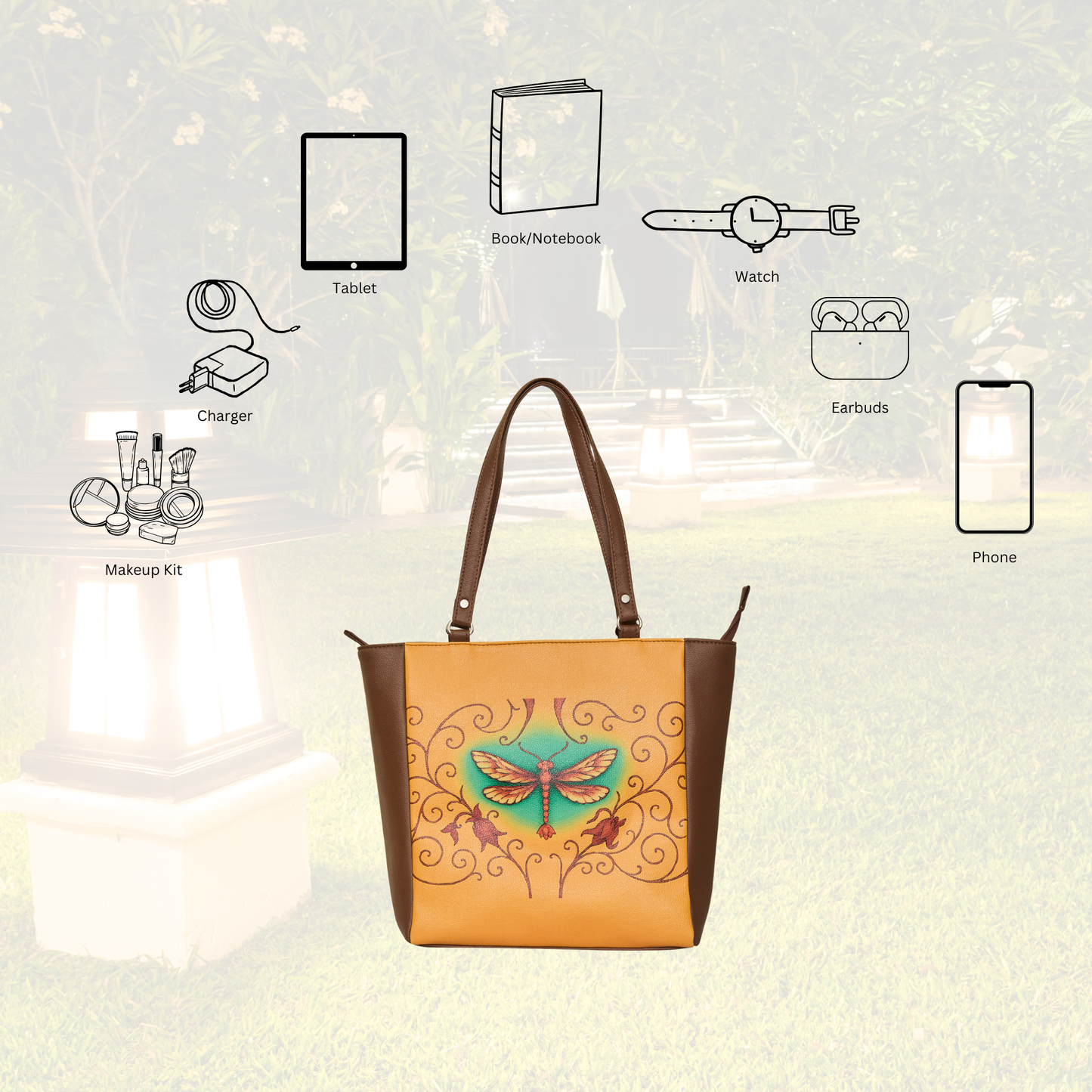 Genuine Leather Hand Printed ' Shoulder Tote Bag– Wholesale Top Handle Handbag for Women – Work, Travel & Daily Use