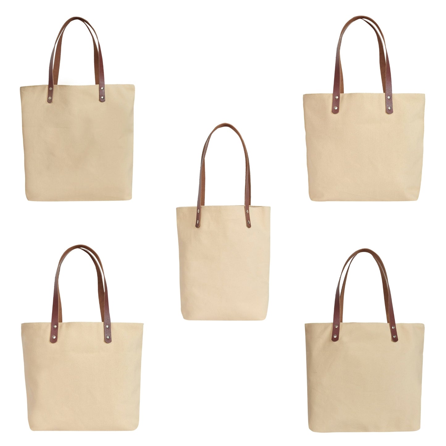 Wholesale Floral Embroidered Canvas Tote Bag with leather