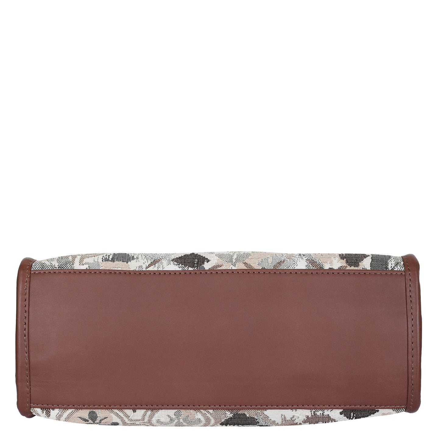 Women’s Abstract Tapestry Satchel Bags – Leather‑Trimmed Shoulder & Crossbody Handbag - Wholesale
