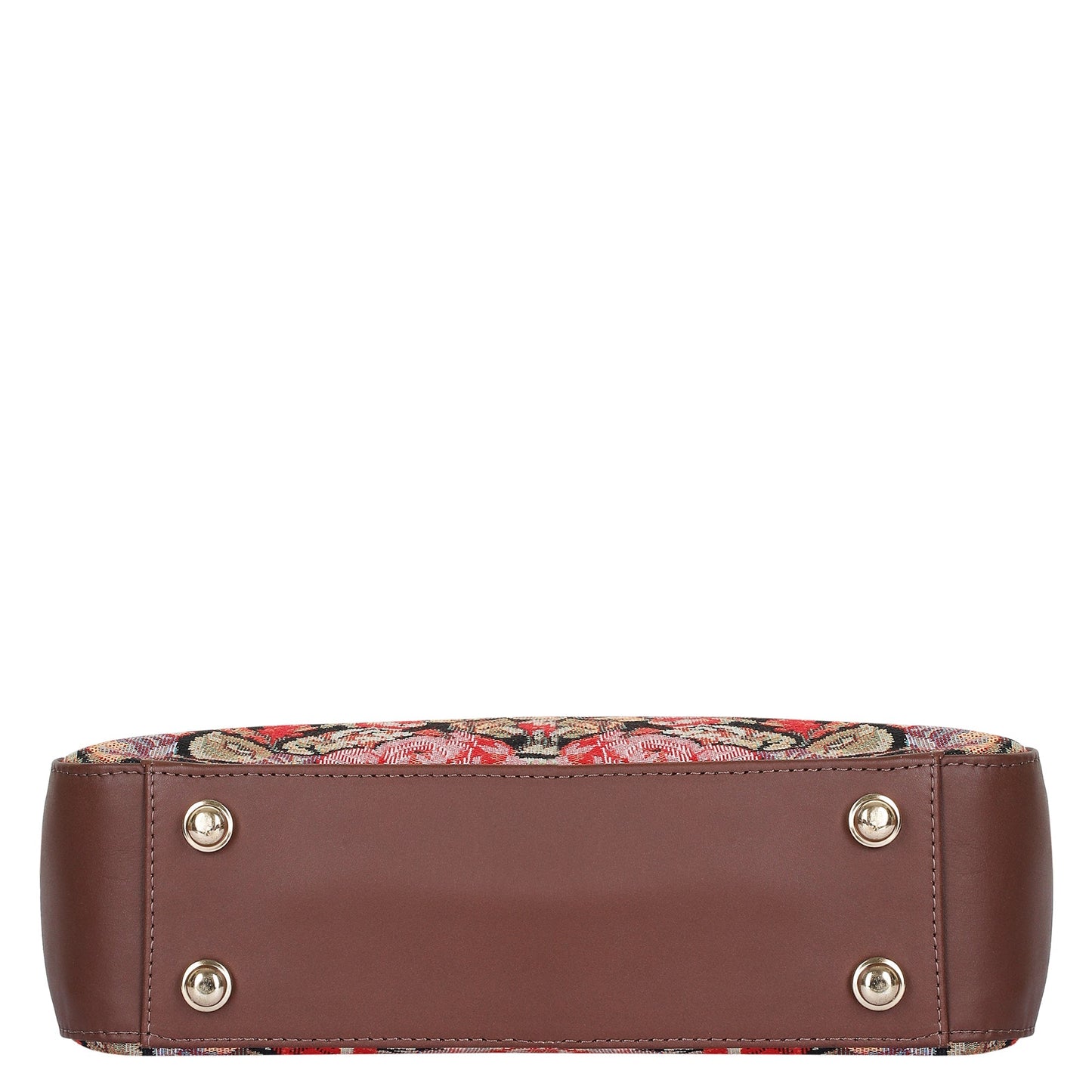 Women's Tapestry Hobo Bag in Floral Pattern | Genuine Leather-Trimmed Shoulder Bag & Satchel Purse for Everyday Essentials