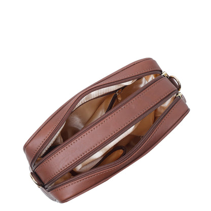 Vintage Tapestry Messenger Bag – Women’s Crossbody & Sling with Genuine Leather Trim