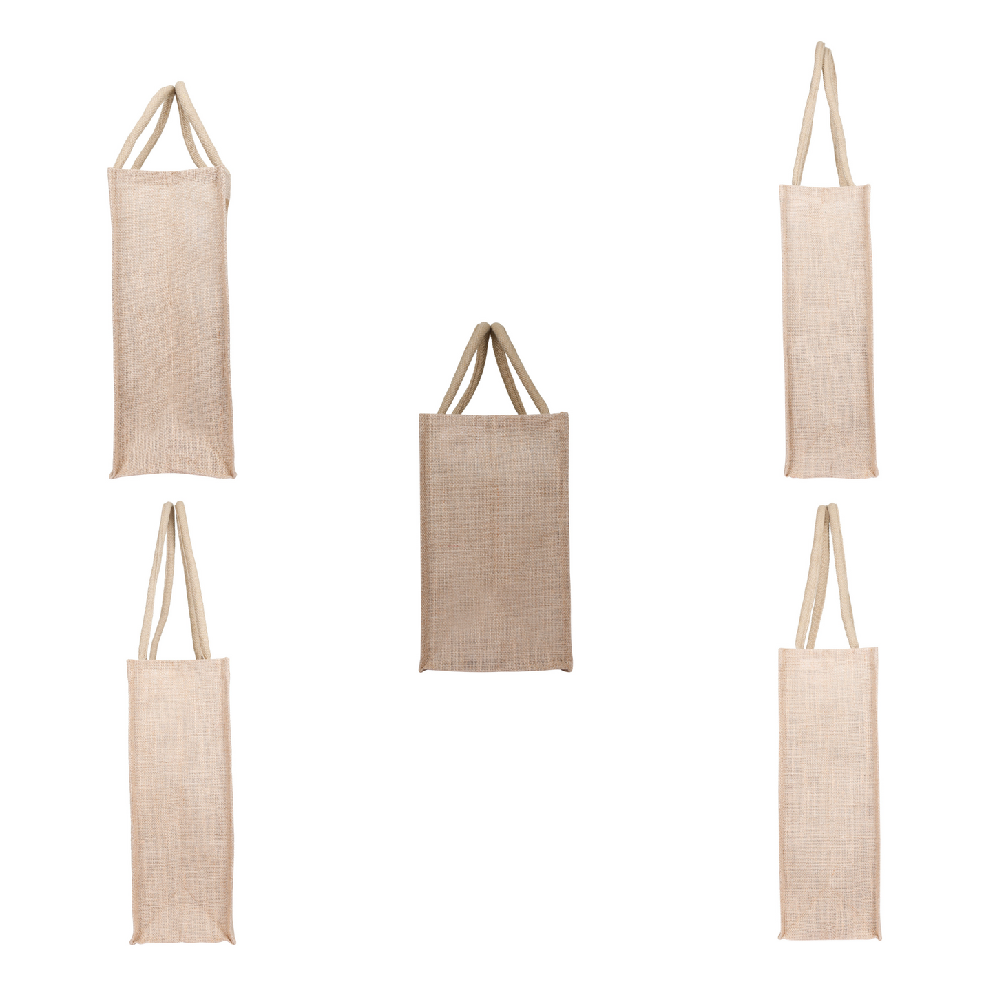 Printed Burlap Jute Tote Bags Combo Pack for Gifting & Shopping – Wholesale Supply