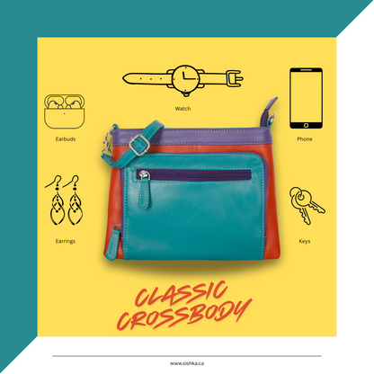 Genuine Leather Women’s Crossbody Sling Bag – Wholesale multicolor Shoulder Purse for Work & Outings