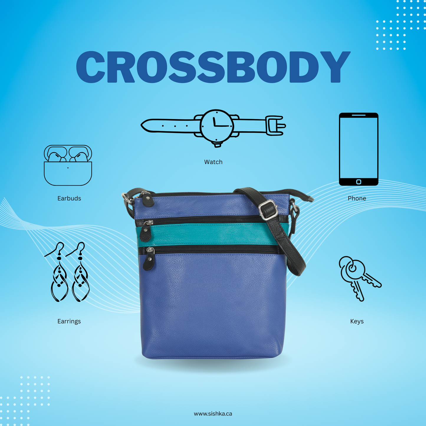 Wholesale Premium Leather Women’s Crossbody Sling Bag – Multicolor Adjustable Shoulder Purse – Daily Use