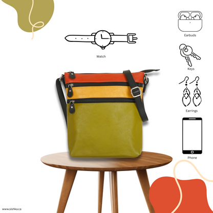 Women’s Wholesale Leather Crossbody Sling Bag – Adjustable Shoulder bag – Everyday Purse for Work & Daily Use