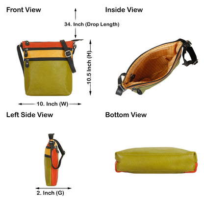 Women’s Wholesale Leather Crossbody Sling Bag – Adjustable Shoulder bag – Everyday Purse for Work & Daily Use