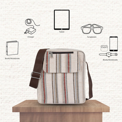 Wholesale Eco-friendly Multicolour Canvas Crossbody Sling Bag for Work
