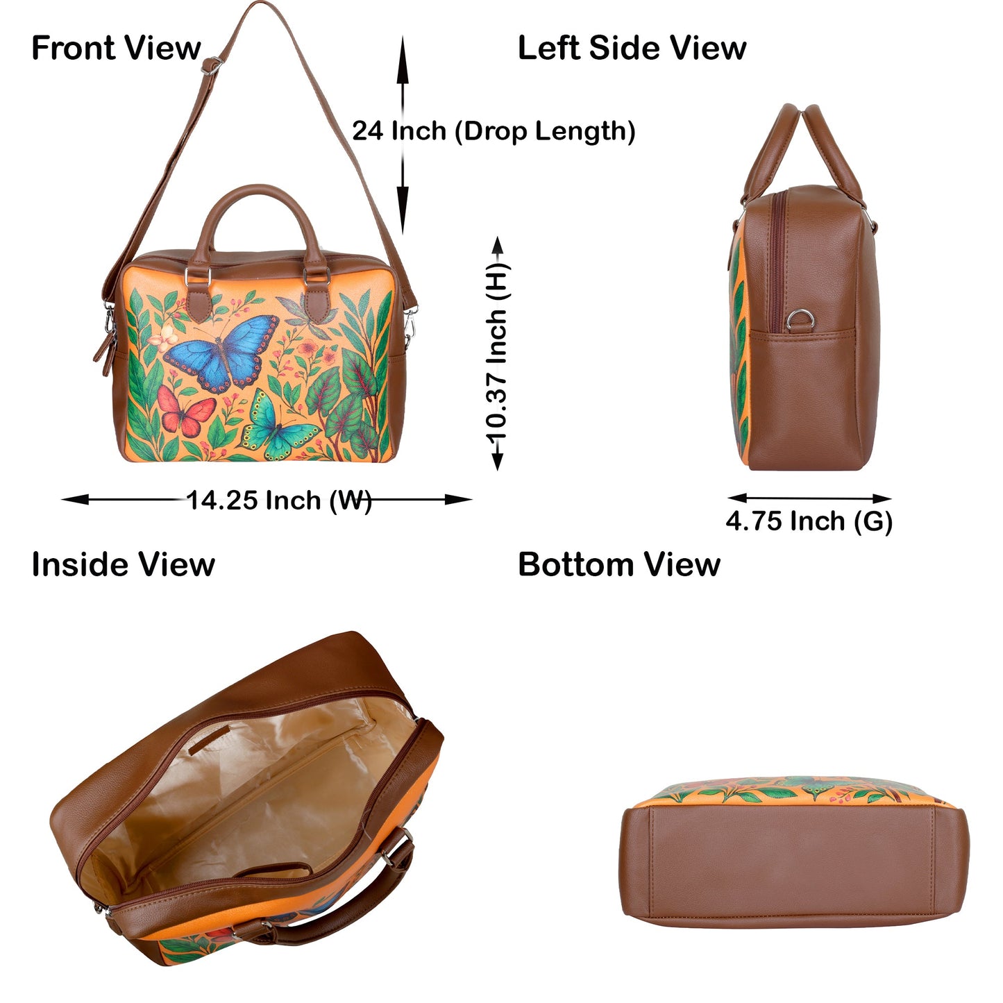 Vegan Leather Wholesale Crossbody Bag for Women with Top Handle – Versatile Hand Printed Vegan Shoulder, Tote & Business Handbag – Work, Travel & Daily Use