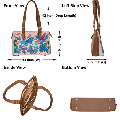 Wholesale Hand Printed Tote Bag– Women's Vegan Leather Shoulder, Handbag & Top Handle Purse – Travel, Work & Daily Use