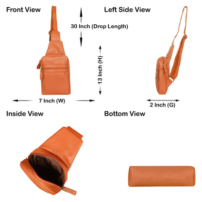Premium Leather Fanny Sling Bag For Women Men Chest Pack Wholesale Crossbody Belt Bags Travel