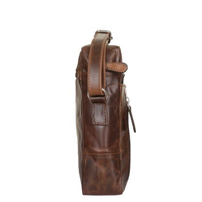 Wholesale Leather Crossbody Sling Bag in Brown –Unisex Messenger Shoulder Bag Daily Use & Work
