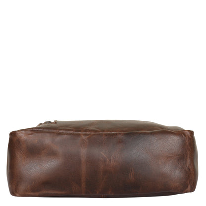 Wholesale Leather Crossbody Sling Bag in Brown –Unisex Messenger Shoulder Bag Daily Use & Work