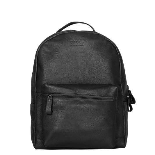 Genuine Leather Black Backpack |Wholesale Travel Backpack for Women & Men | Business, Office, Work, Gifting