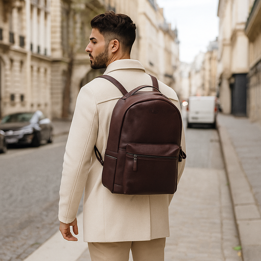 Wholesale Genuine Leather Brown Backpack |Travel Backpack for Women & Men | Daypack- Business, Office, Work