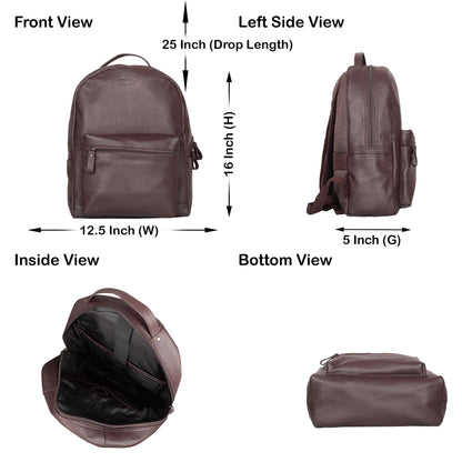 Wholesale Genuine Leather Brown Backpack |Travel Backpack for Women & Men | Daypack- Business, Office, Work
