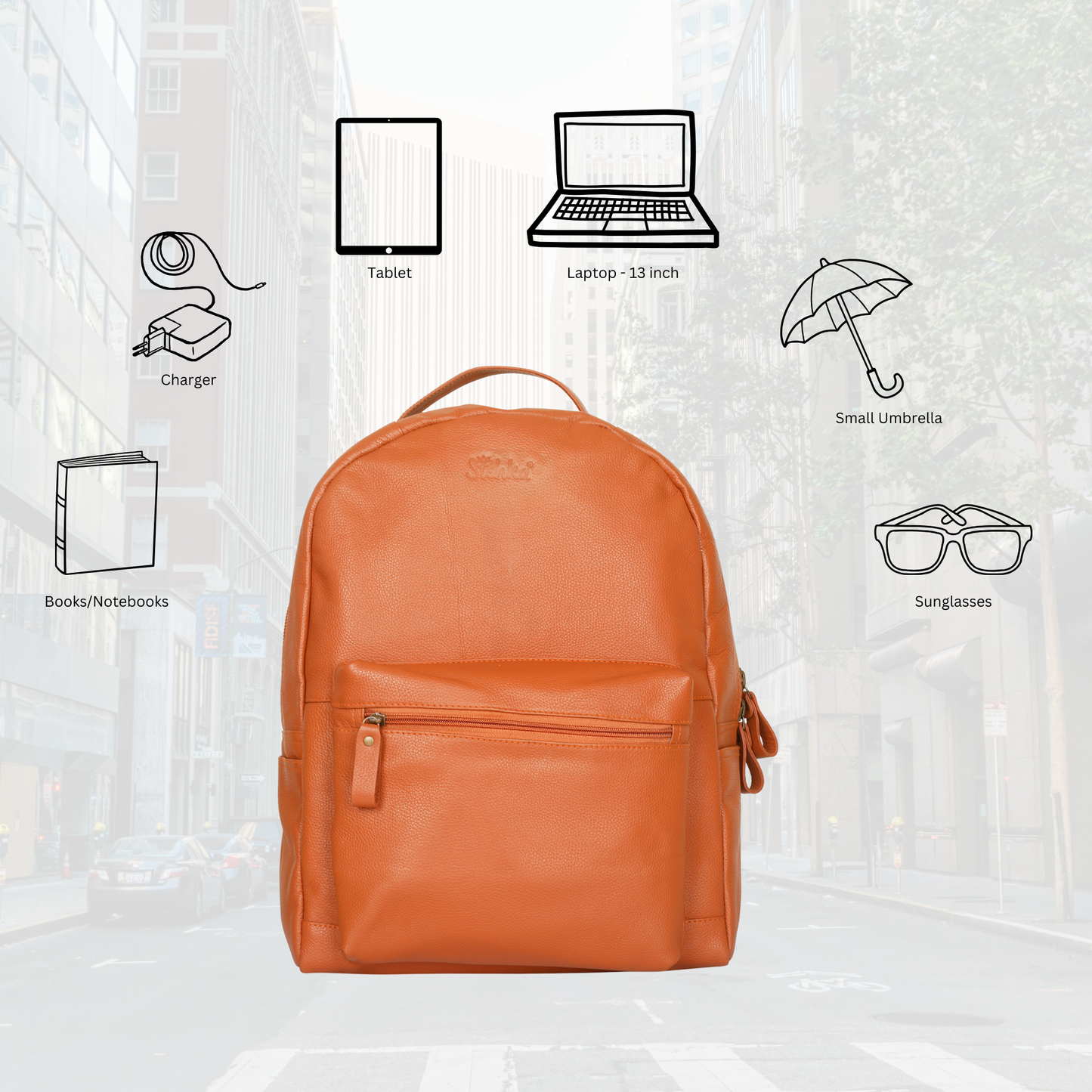 Premium Leather Wholesale Brown Backpack |Travel Backpack for Women & Men | Daypack- Daily use, Office, Work