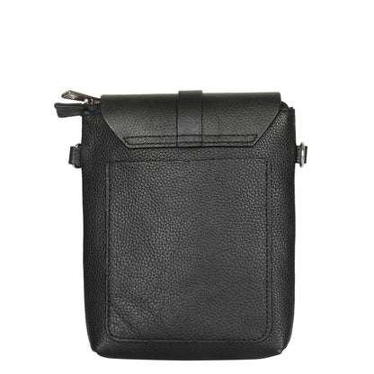 Leather Black Messenger Bag for Men & Women – Wholesale Small Crossbody Sling Bag for Travel, Work & Daily Use
