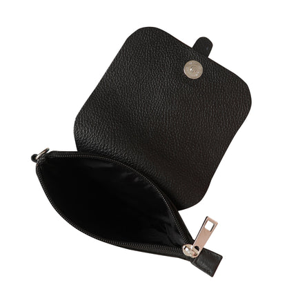 Leather Black Messenger Bag for Men & Women – Wholesale Small Crossbody Sling Bag for Travel, Work & Daily Use