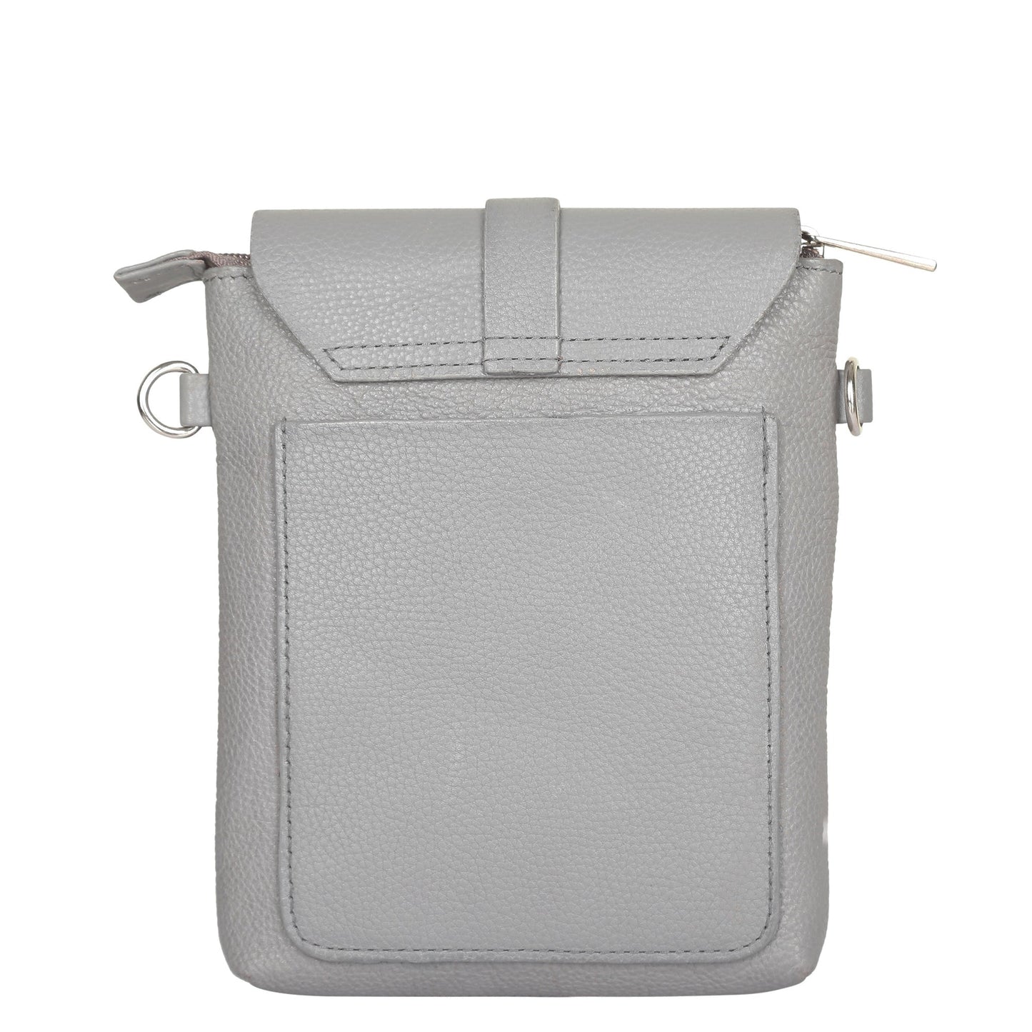 (Change USD) Leather Grey Messenger Bag for Men & Women –Wholesale Small Crossbody Sling Bag for Travel, Work & Daily Use