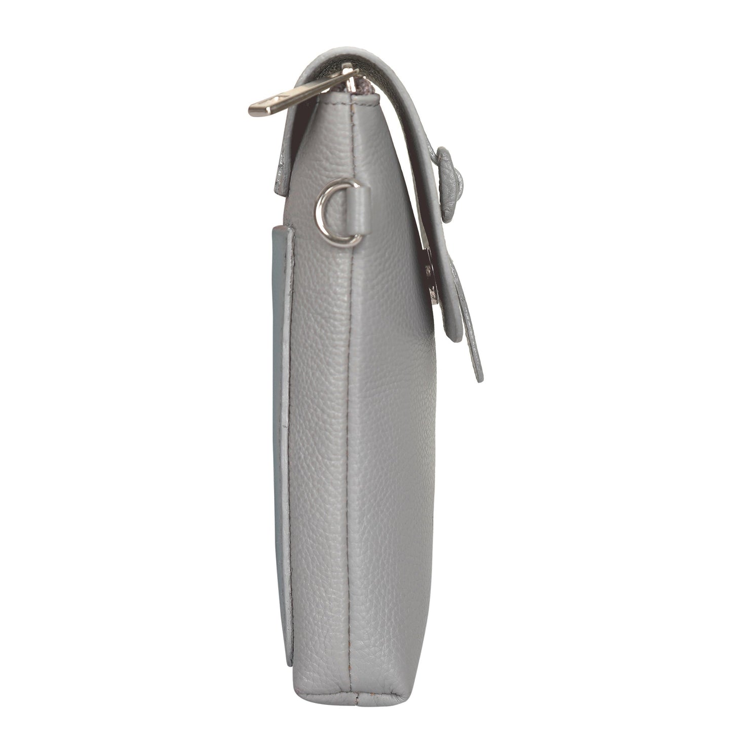 (Change USD) Leather Grey Messenger Bag for Men & Women –Wholesale Small Crossbody Sling Bag for Travel, Work & Daily Use