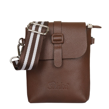 Leather Light Brown Messenger Bag for Men & Women –Wholesale Small Crossbody Sling Bag for Travel, Work & Daily Use