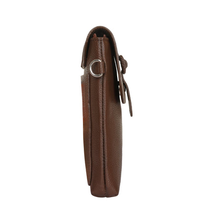Leather Light Brown Messenger Bag for Men & Women –Wholesale Small Crossbody Sling Bag for Travel, Work & Daily Use