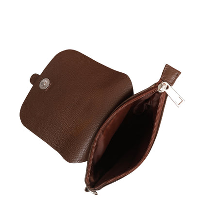 Leather Light Brown Messenger Bag for Men & Women –Wholesale Small Crossbody Sling Bag for Travel, Work & Daily Use