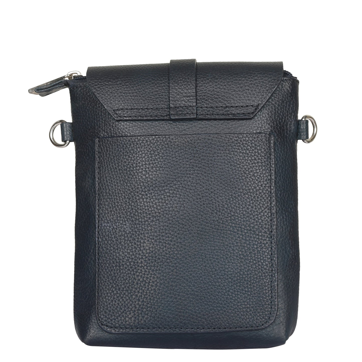 Leather Navy Blue Messenger Bag for Men & Women–Wholesale Small Crossbody Sling Bag for Travel, Work & Daily Use
